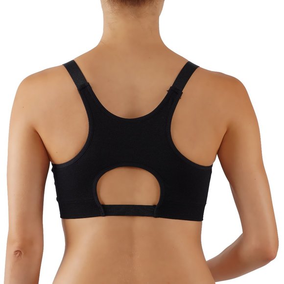 Sports Bra Yoga Top Solid-Colored Racerback - Picture 2 of 3